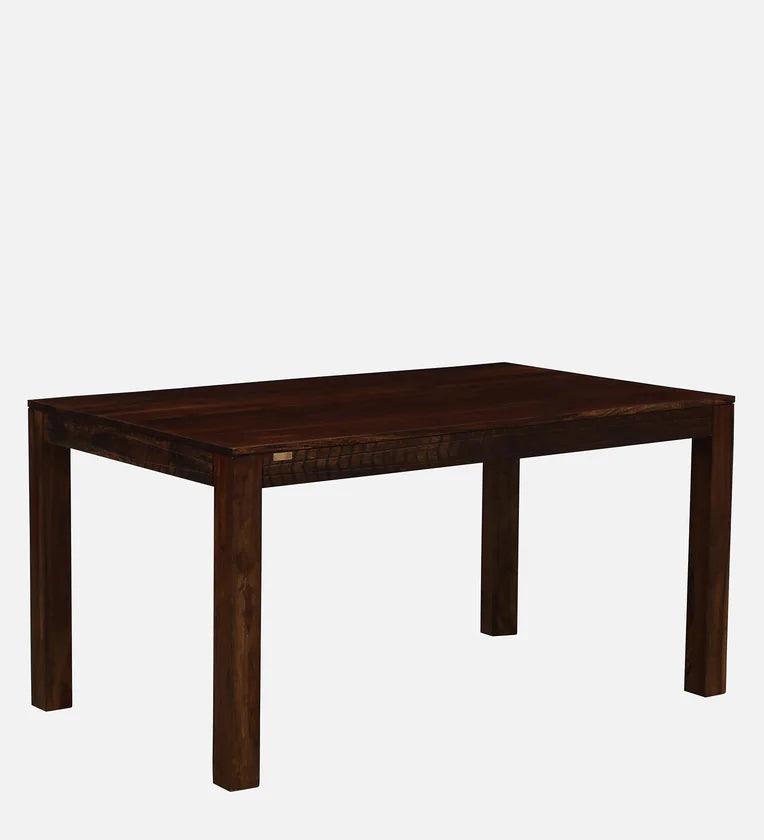 Sheesham Wood 6 Seater Dining Set in Scratch Resistant Provincial Teak Finish With Bench - Ouch Cart