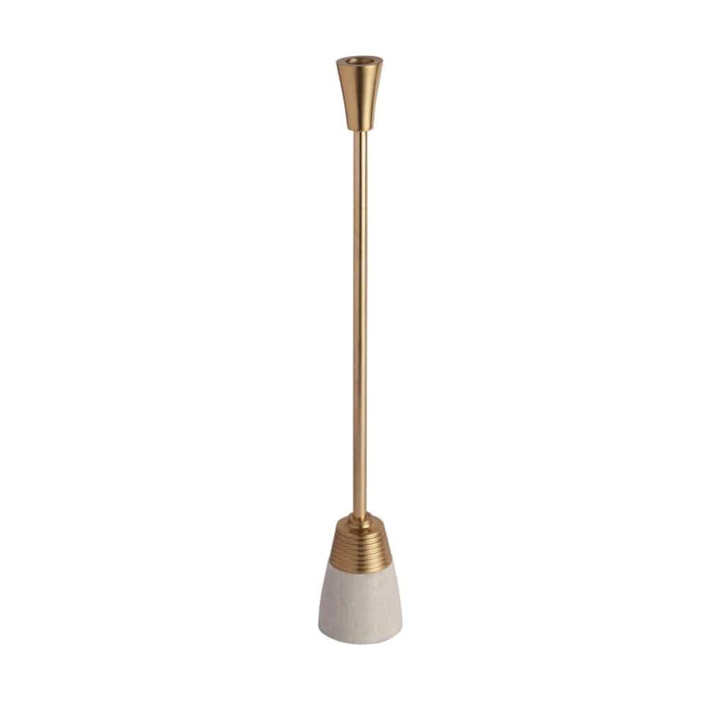 Frey Marble Candle Holder In Gold - Ouch Cart