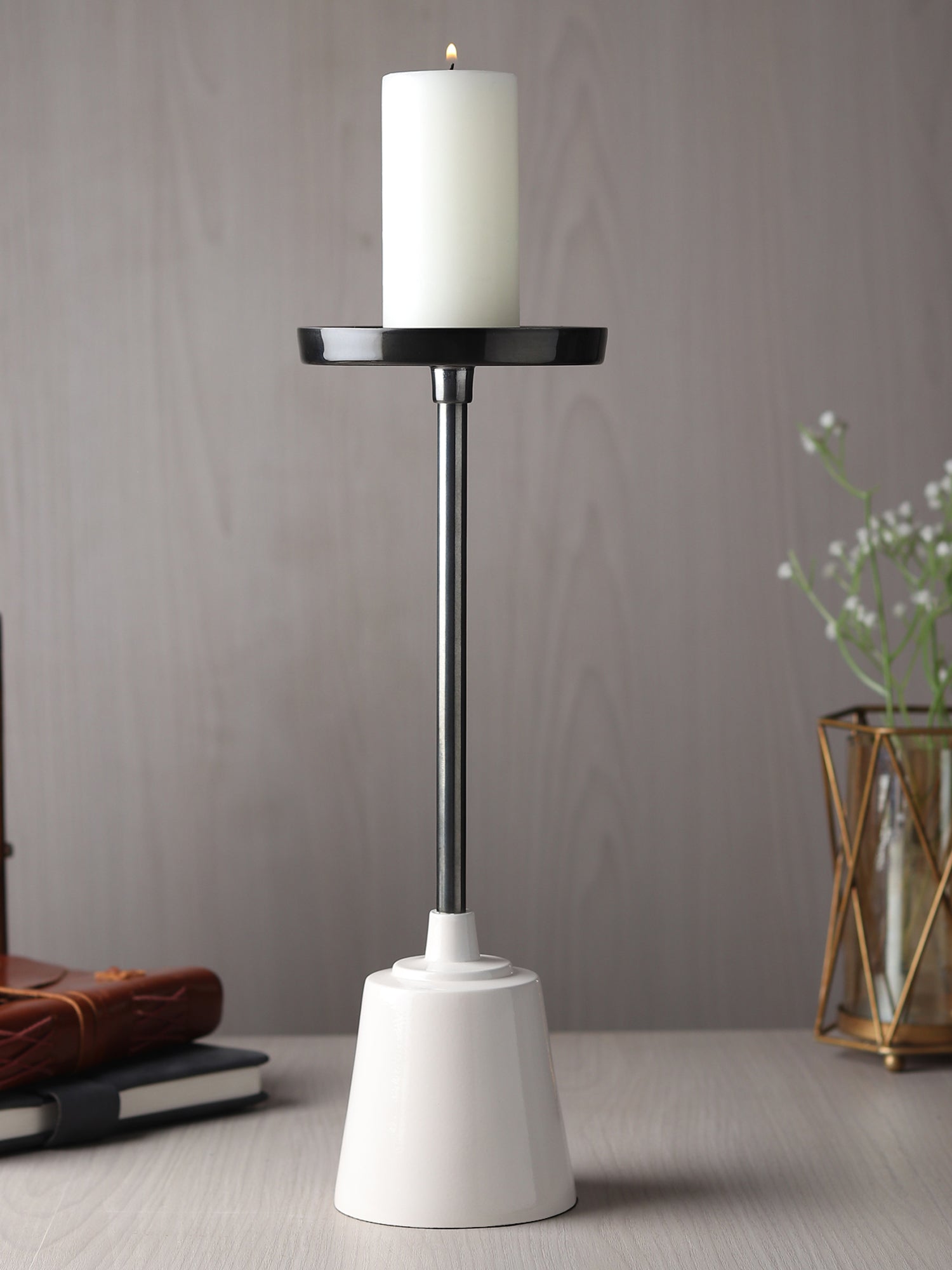 Altura Medio Black Nickel Candle holder Medium - OUCH CART