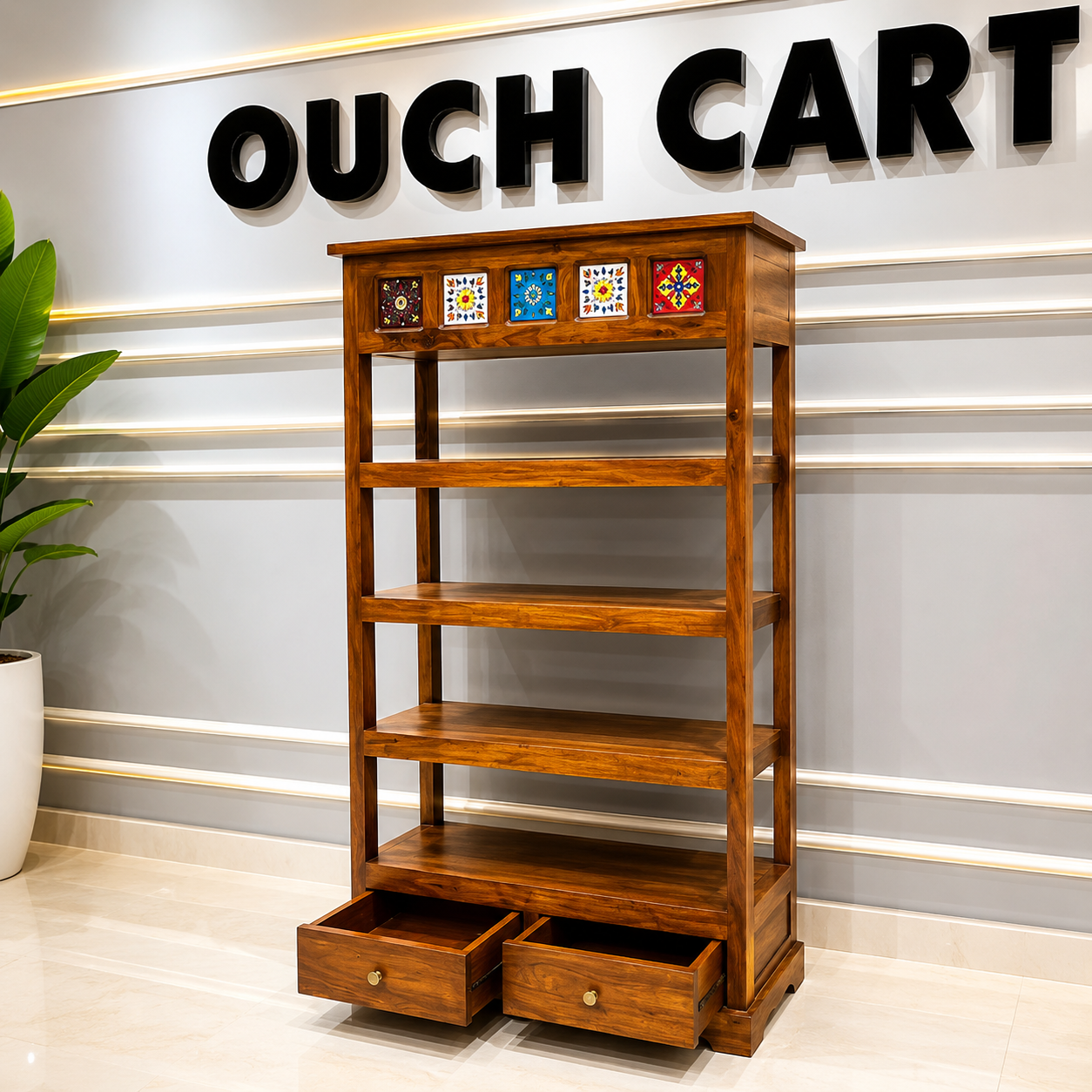 Ouch Cart Wooden Storage Rack with Drawers OUCH CART