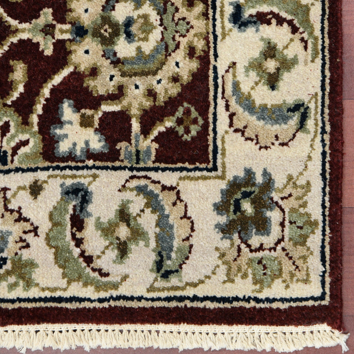 Luxor Classic Pattern Hand Knotted Rectangle Anti-Skid Designer Carpet, Prayer Rug For Office Cabins, Small Living Spaces - 2'X3' Saraswati Global