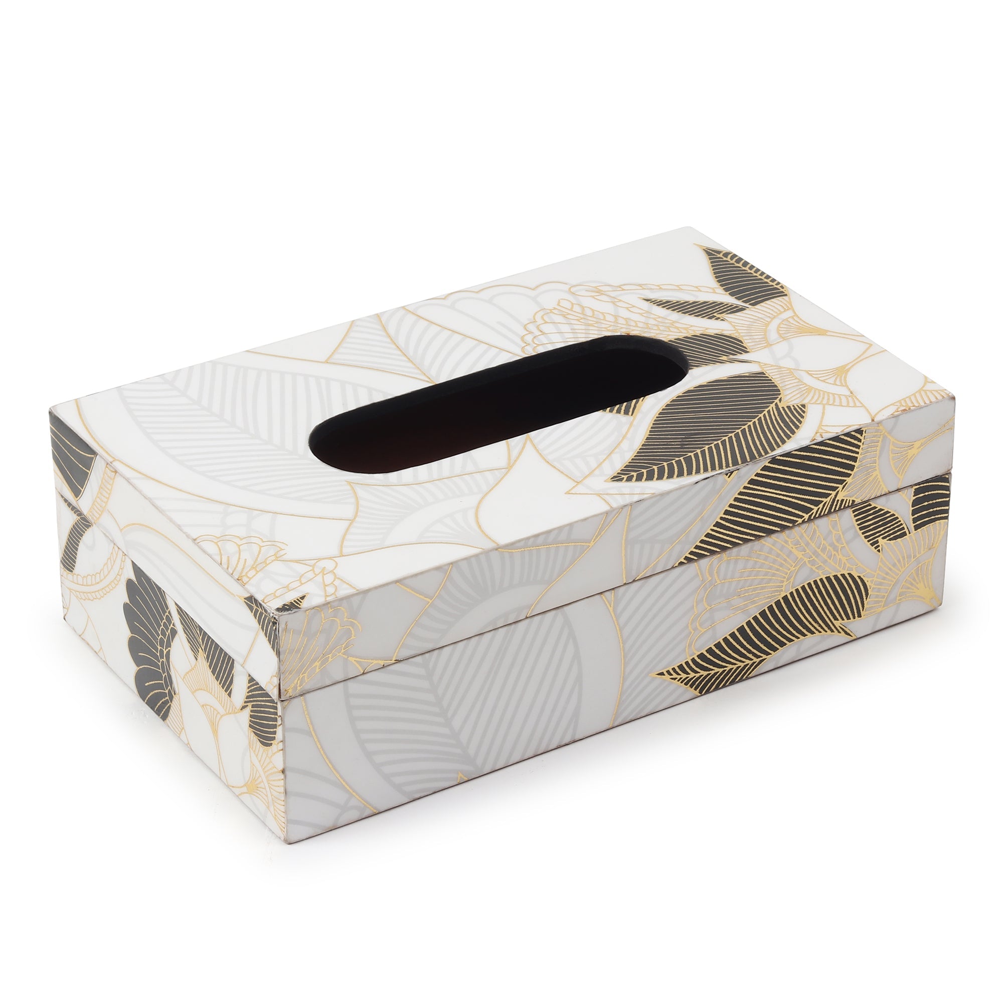 Ivory Noir Bloom Tissue Box M.M.I. OVERSEAS
