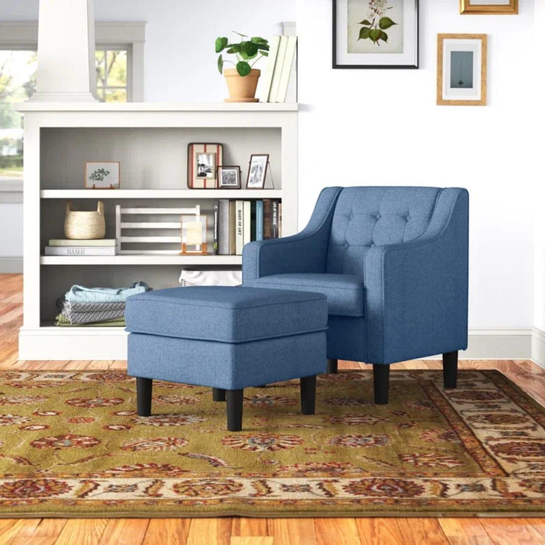 Pearson accent chair with ottoman - Ouch Cart
