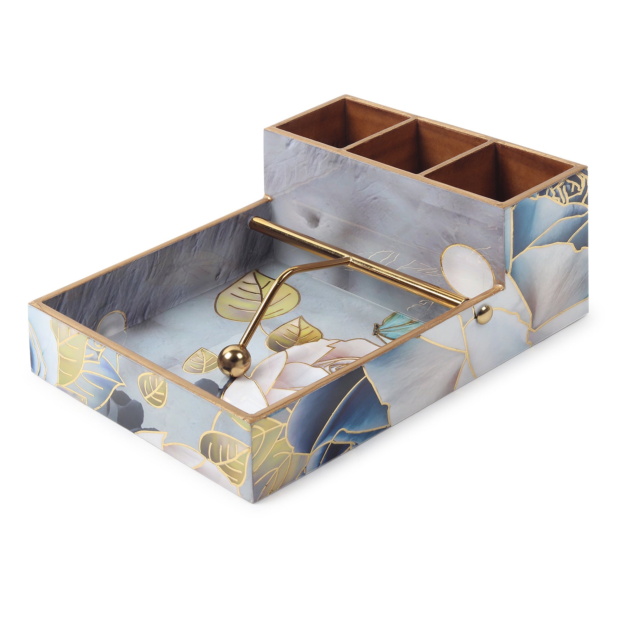 Azure Whisper Cutlery and Tissue Holder M.M.I. OVERSEAS