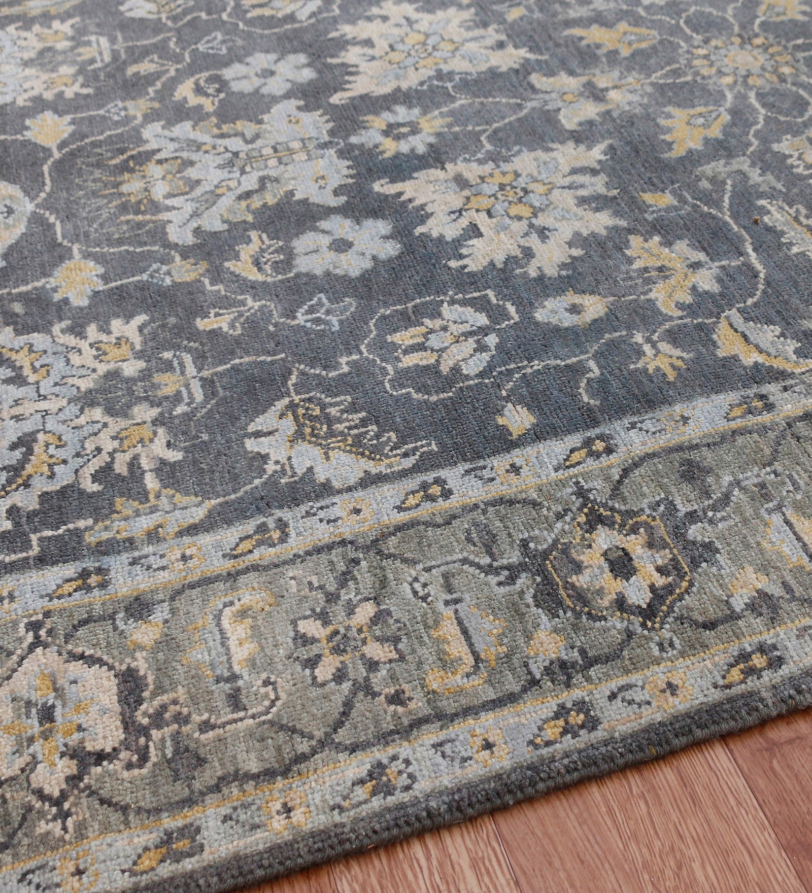 Heritage Traditional Pattern Hand Knotted Rectangle Anti-Skid Designer Carpet, Prayer Rug For Office Cabins, Small Living Spaces - 2'X3'