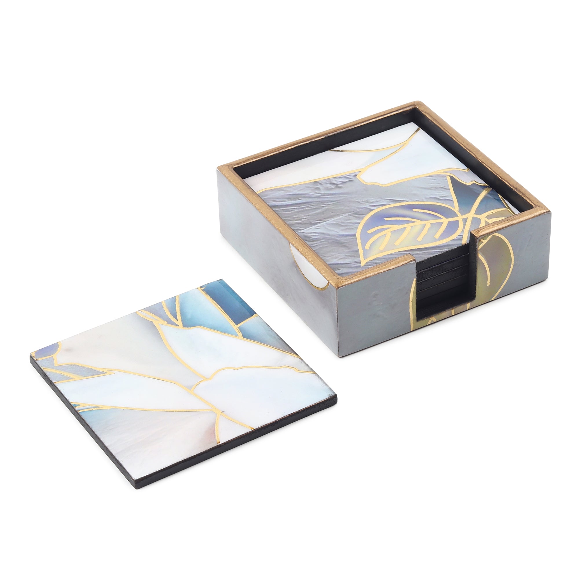 Azure Whisper Coaster Set of 4 M.M.I. OVERSEAS