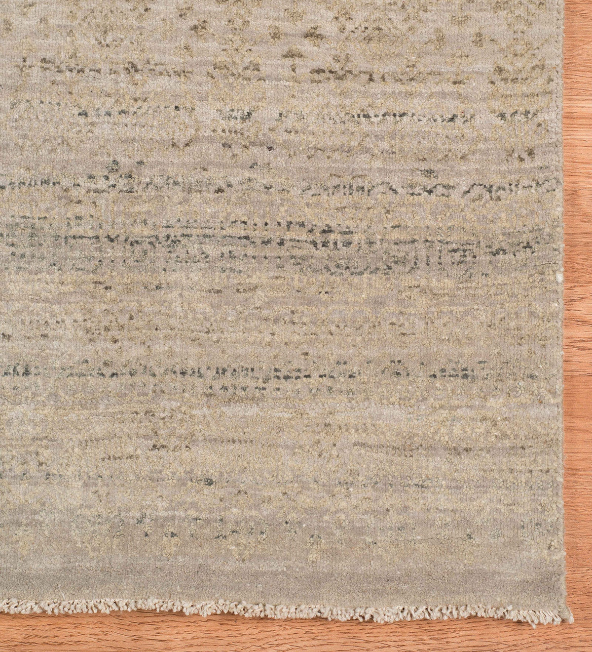 Pearl Transitional Pattern Hand Knotted Rectangle Anti-Skid Designer Carpet, Prayer Rug For Office Cabins, Small Living Spaces - 2'X3' Saraswati Global