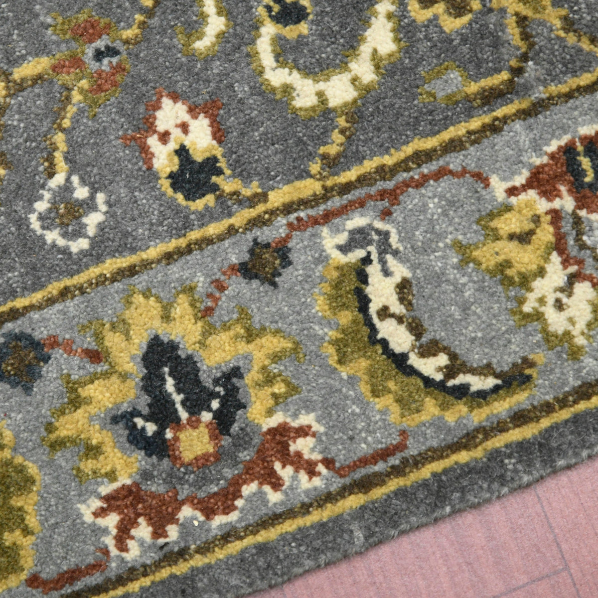 Luxor Classic Pattern Hand Knotted Rectangle Anti-Skid Designer Carpet, Prayer Rug For Office Cabins, Small Living Spaces - 2'X3' Saraswati Global