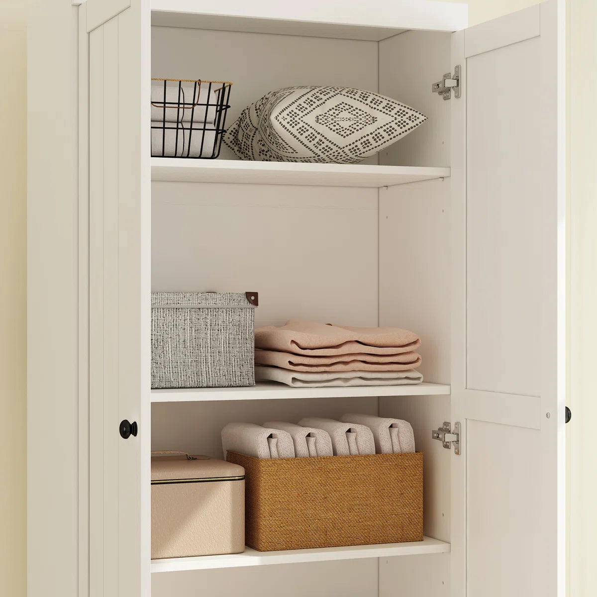 Dorilal Armoire Large Storage Solid Wood Wardrobe for Bedroom-OUCH CART | Wardrobe