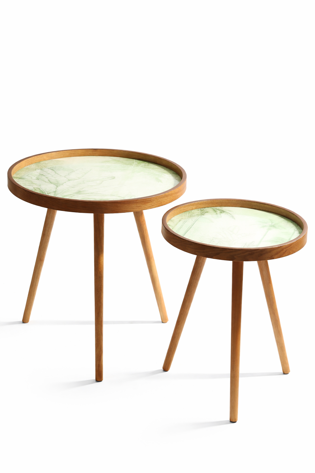 The Grove wood Table Set of 2 M.M.I. OVERSEAS