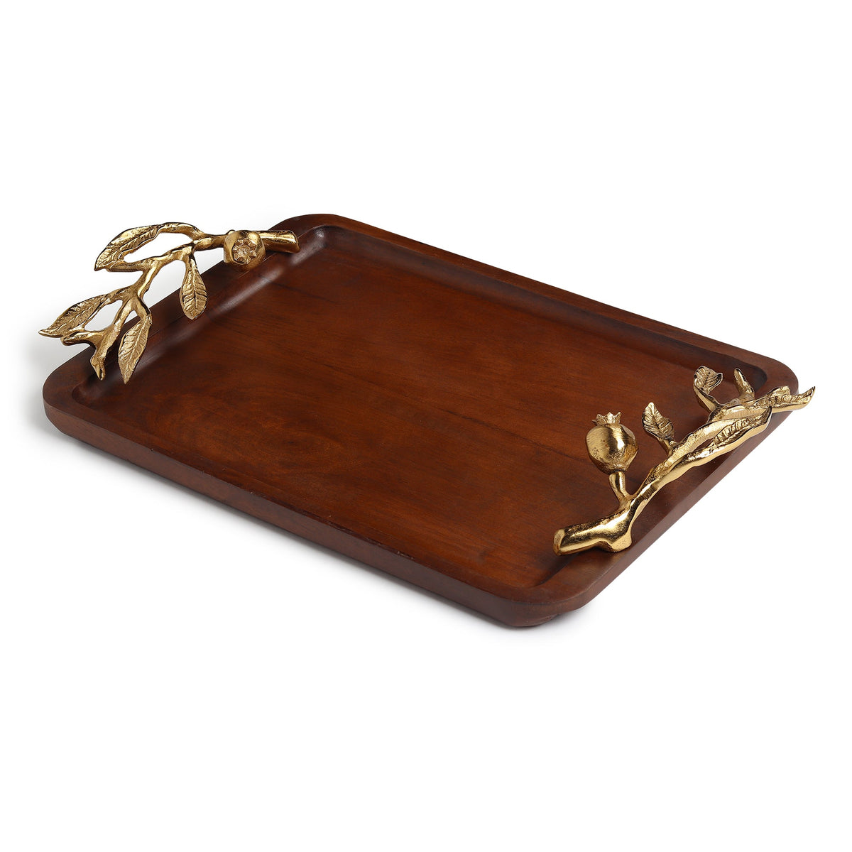 Pomegranate tray gold M.M.I. OVERSEAS