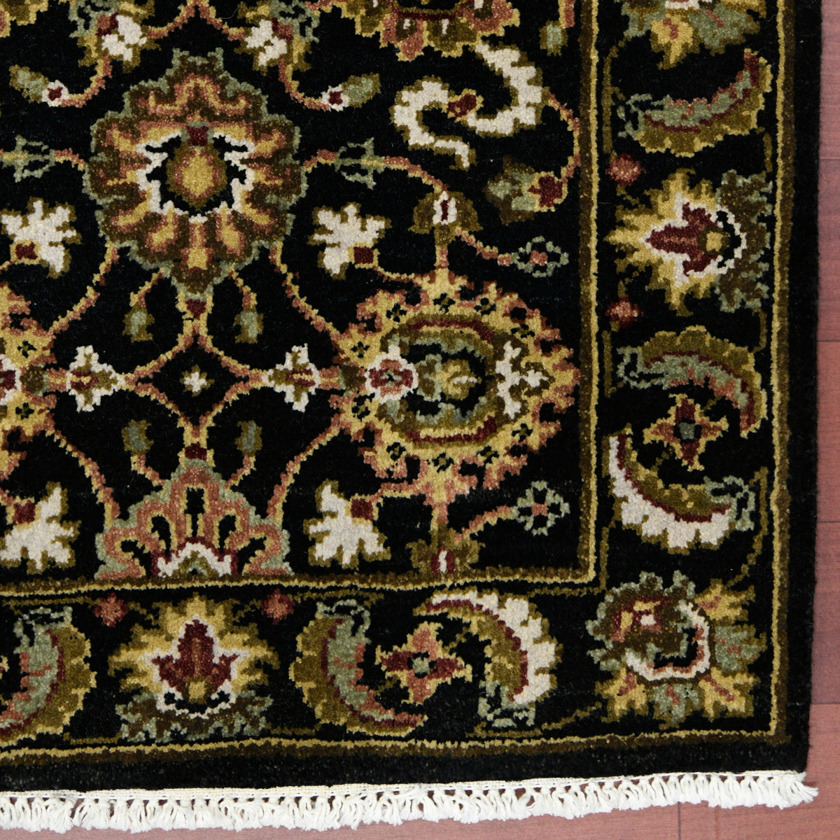 Luxor Classic Pattern Hand Knotted Rectangle Anti-Skid Designer Carpet, Prayer Rug For Office Cabins, Small Living Spaces - 2'X3' Saraswati Global
