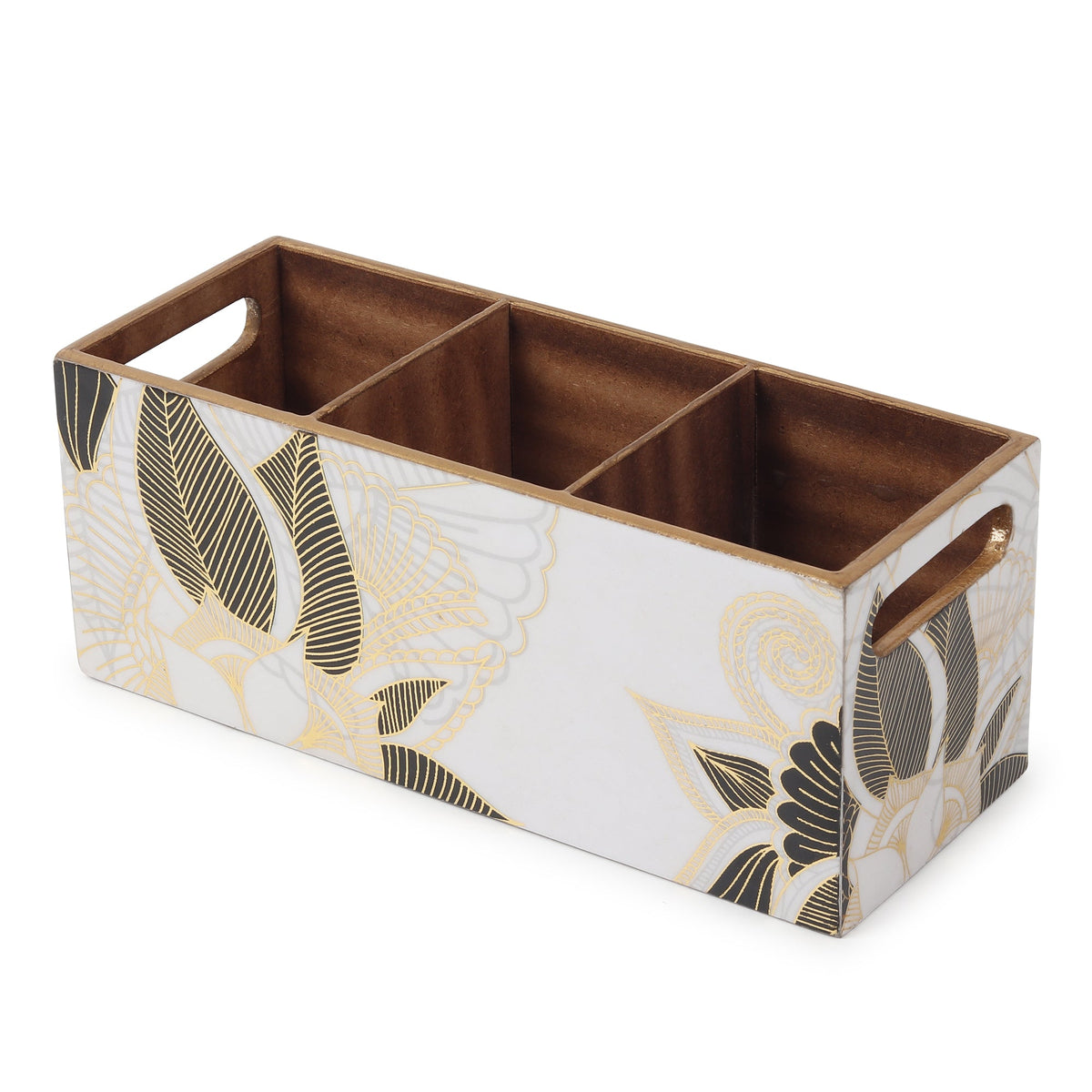 Ivory Noir Bloom Cutlery holder M.M.I. OVERSEAS