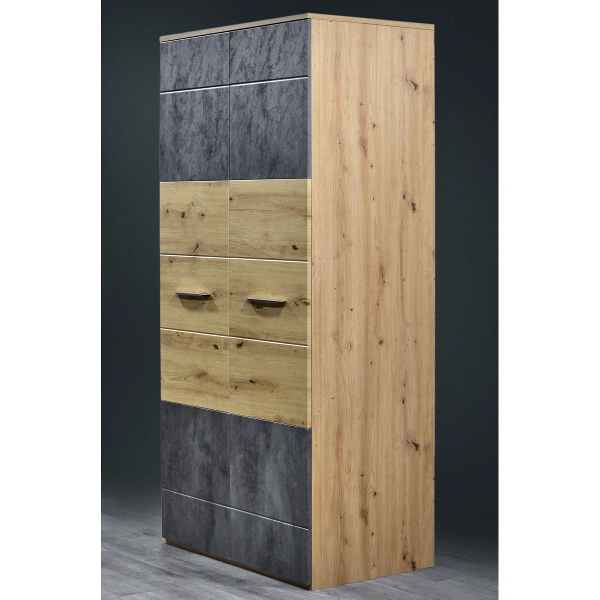 Aarib Bedroom Armoire – Contemporary Wooden Closet for Organized Storage OUCH CART