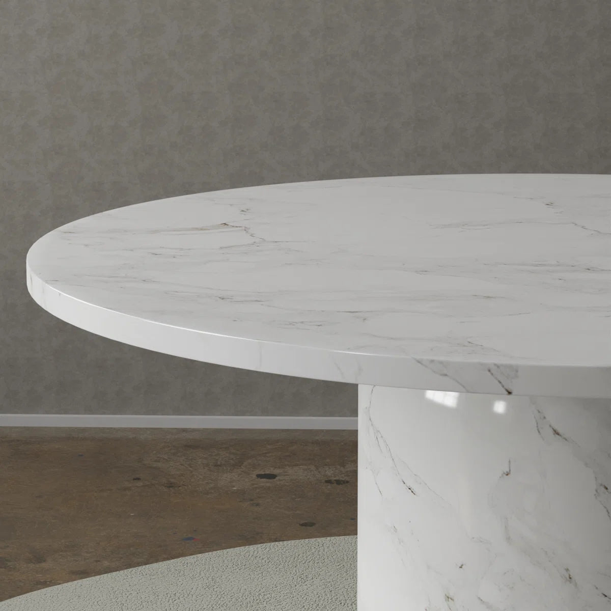 6-Piece Marble Dining Table Set