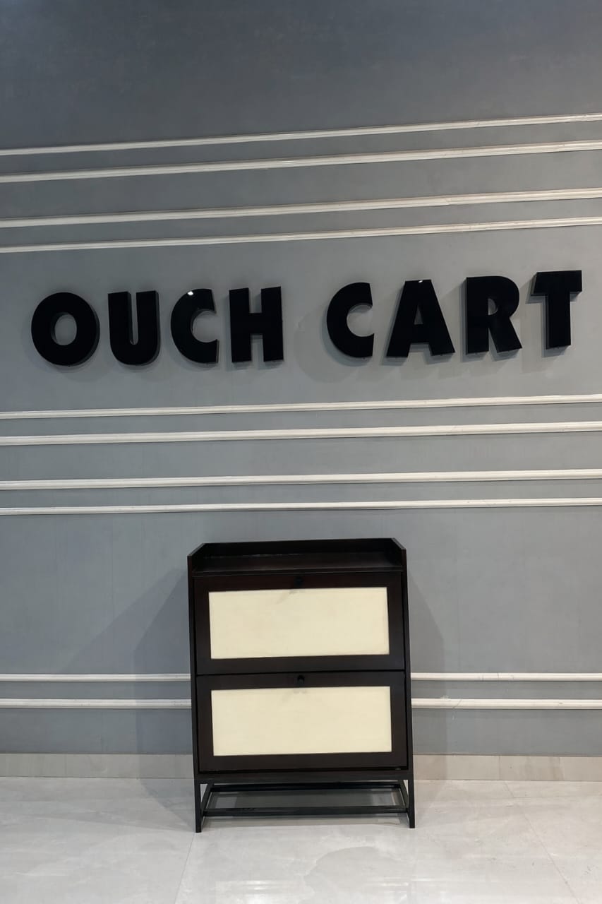 Modern Wooden Shoe Rack with Multi-Tier Flip Shelves | Space-Saving Storage Unit