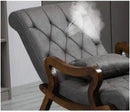 Serenity Support Wooden Rocking Chair Comfort Footrest Ouch Cart