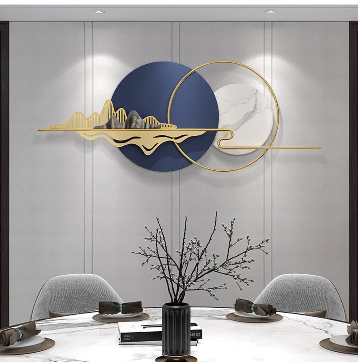 ALFA OUT WALl ARTHandmade One-of-a-kind original piece 6 Month Waranty Perfect for a modern or coastal-themed room Adds a pop of color National Handicraft