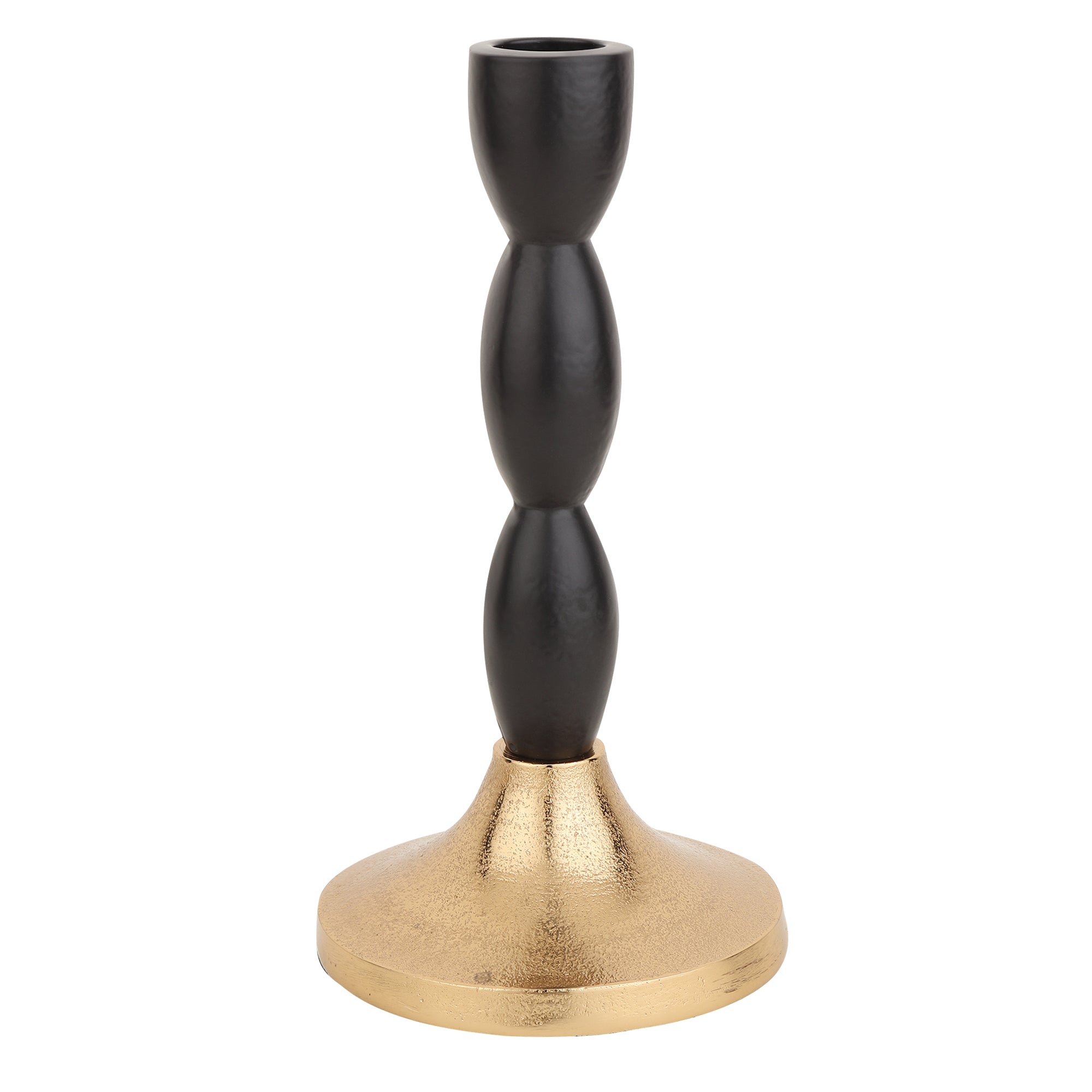 Spiral Candle Holder Black/Gold M.M.I. OVERSEAS