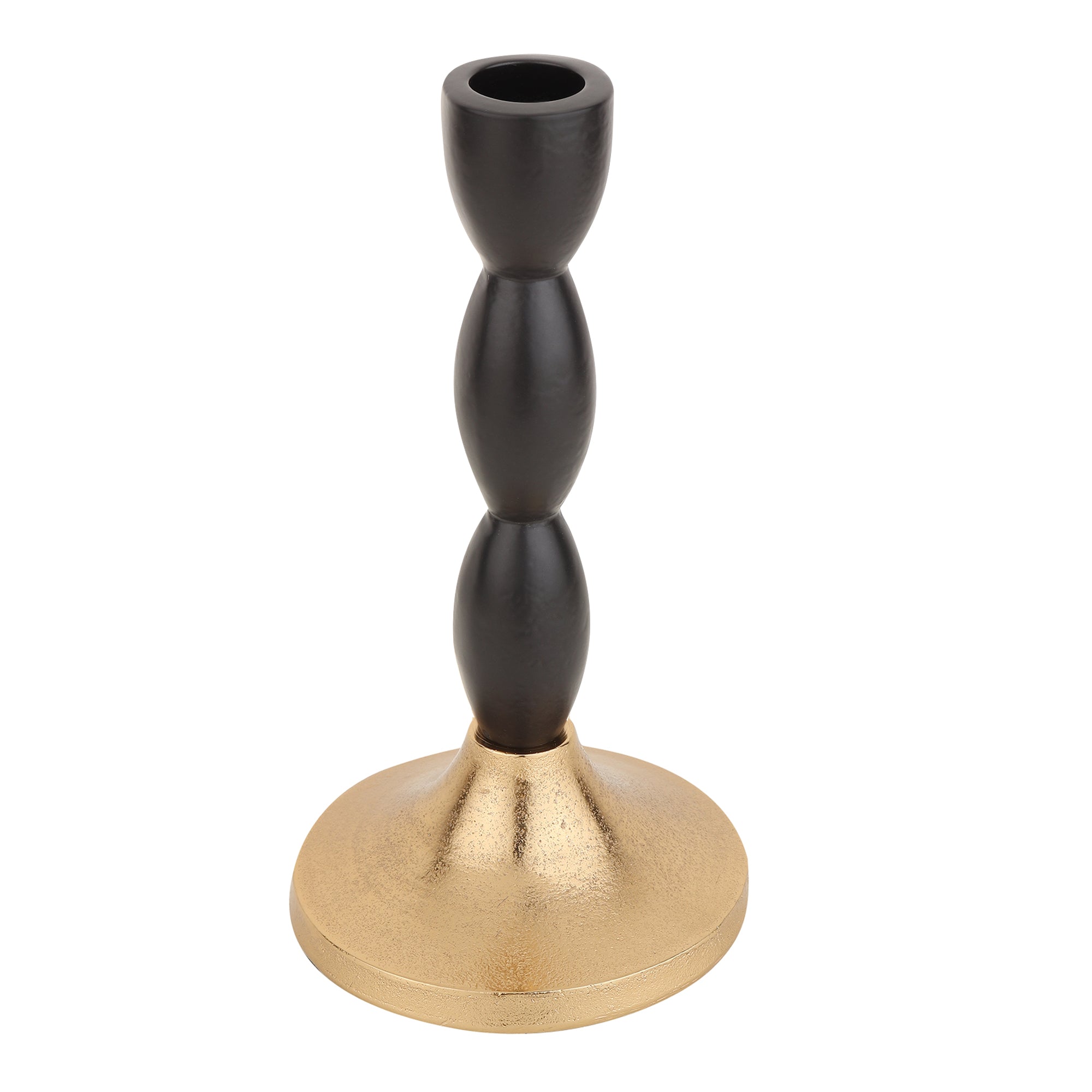 Spiral Candle Holder Black/Gold M.M.I. OVERSEAS