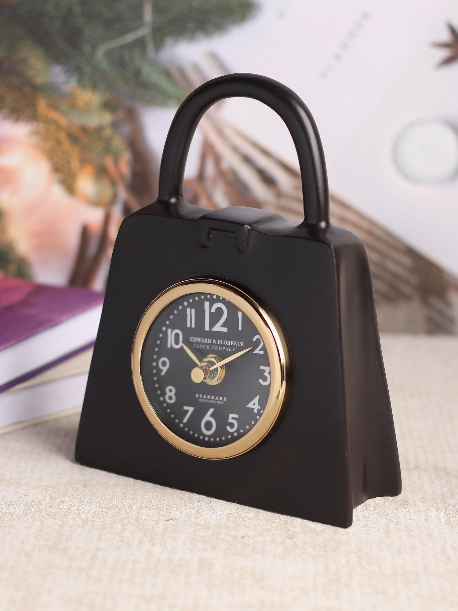 Bag of Time Table clock in Gold - Ouch Cart