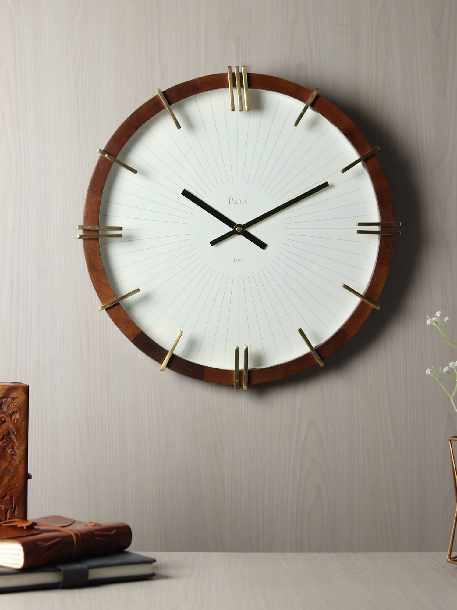 Eclipta Gold Wall Clock - OUCH CART