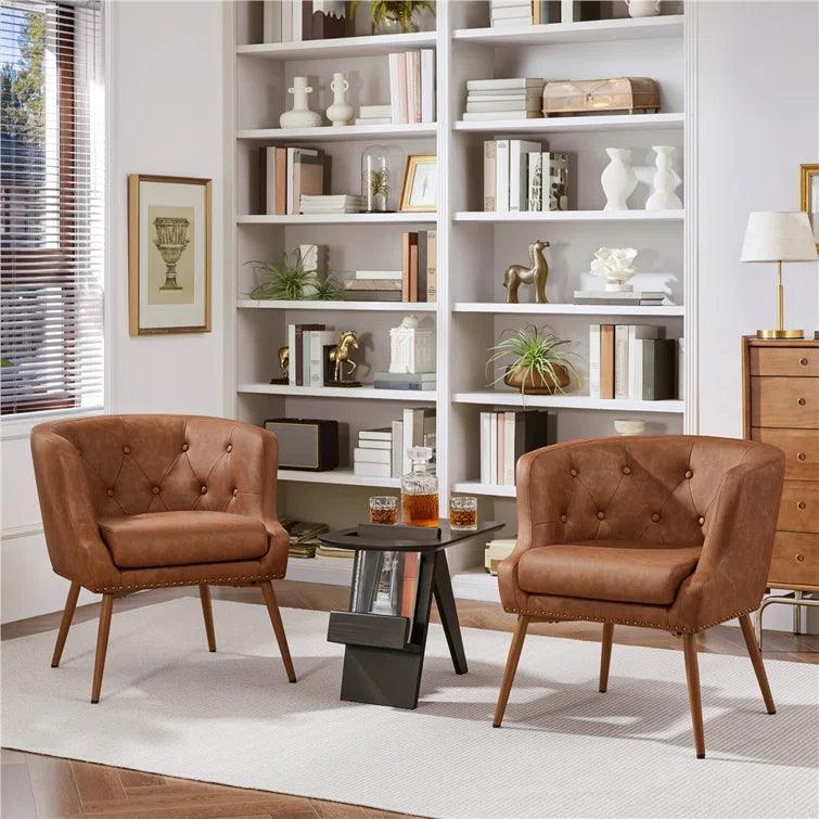 Wide Tufted Armchair - Ouch Cart