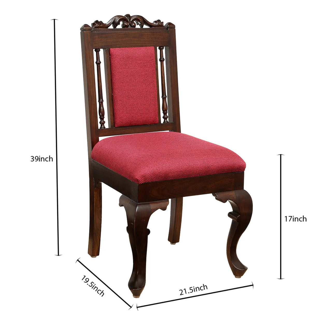 6 Seater Wooden Dining Table Set with Chairs | Solid Wood Dining Table with Glass Top & Upholstered Chairs OUCH CART