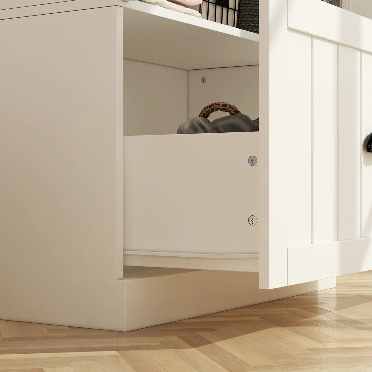 Dorilal Armoire Large Storage Solid Wood Wardrobe for Bedroom