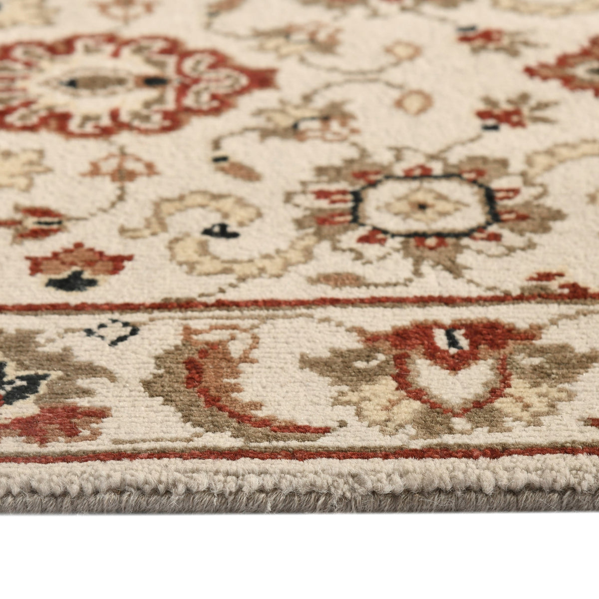 Luxor Classic Pattern Hand Knotted Rectangle Anti-Skid Designer Carpet, Prayer Rug For Office Cabins, Small Living Spaces - 2'X3' Saraswati Global