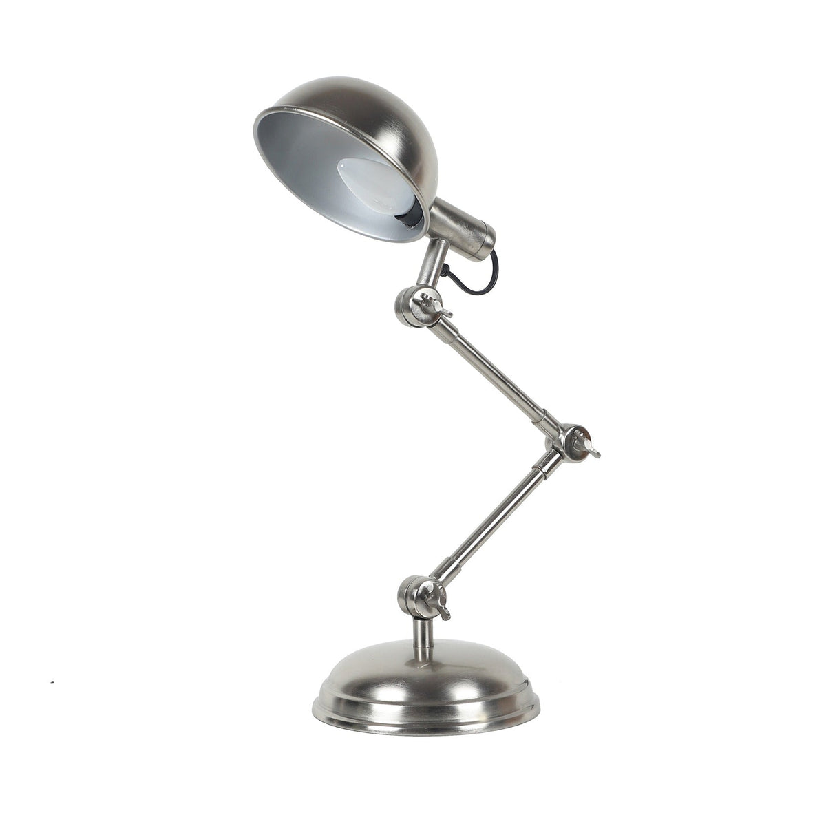 "Fergal Poulsen" Triple Adjustable lamp In Matt Pewter silver finish M.M.I. OVERSEAS
