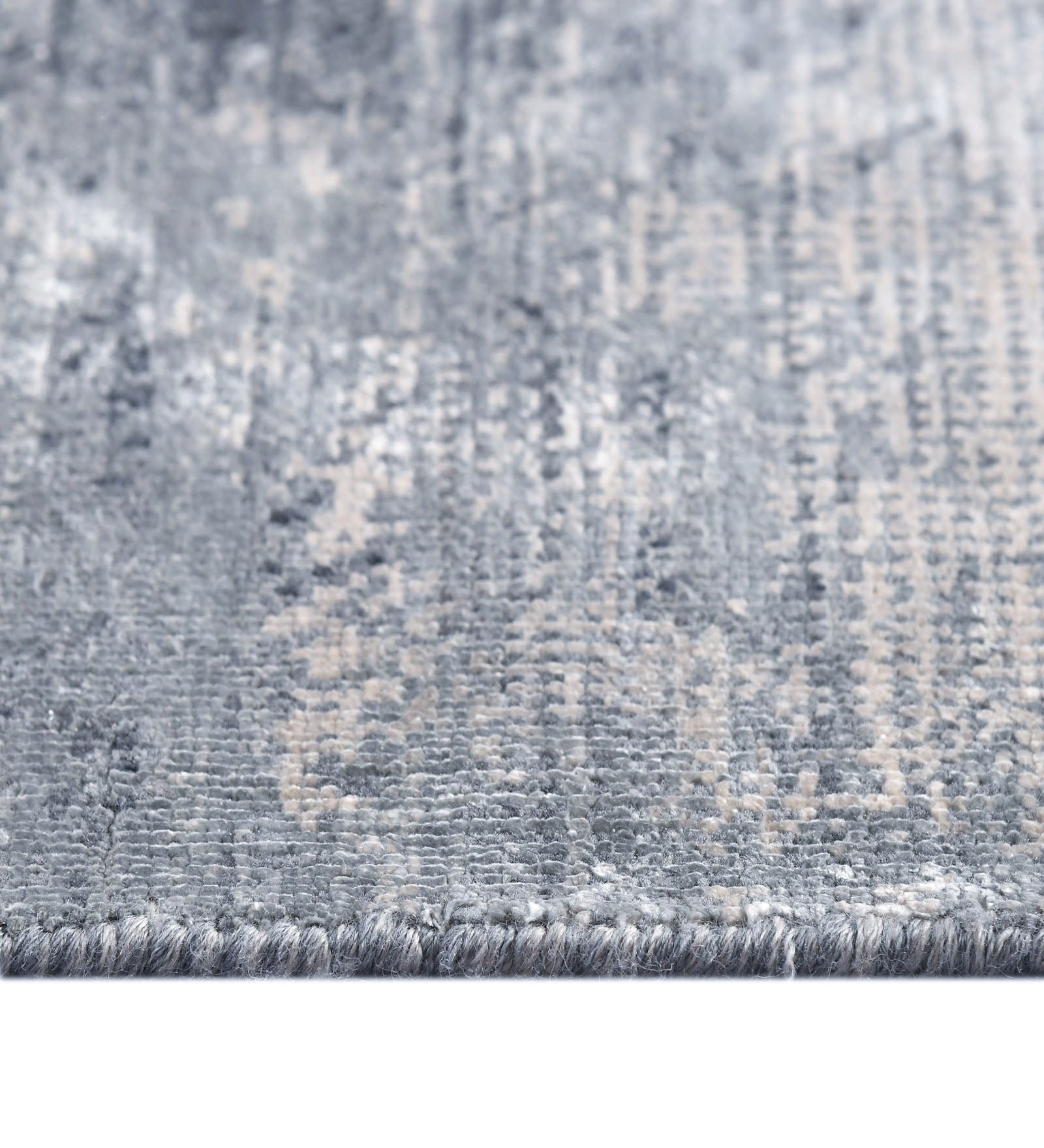 Dazzle Modern Pattern Hand Knotted Rectangle Anti-Skid Designer Carpet, Prayer Rug For Office Cabins, Small Living Spaces - 4'x6'