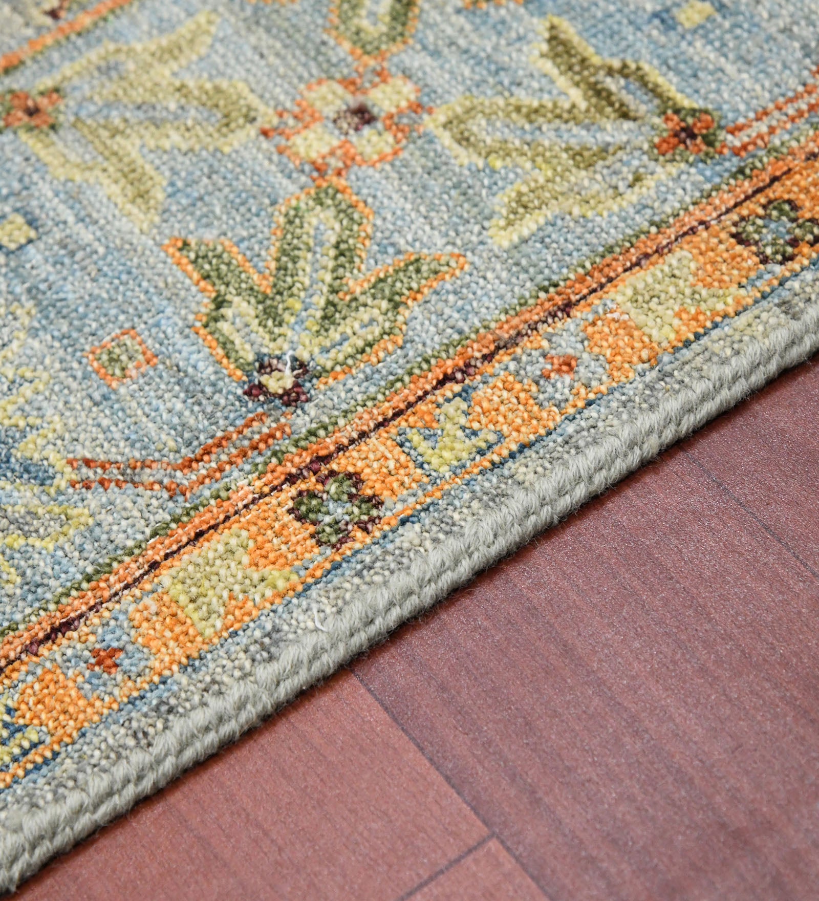 Mahal Traditional Pattern Hand Knotted Rectangle Anti-Skid Designer Carpet, Prayer Rug For Office Cabins, Small Living Spaces - 4'x6'