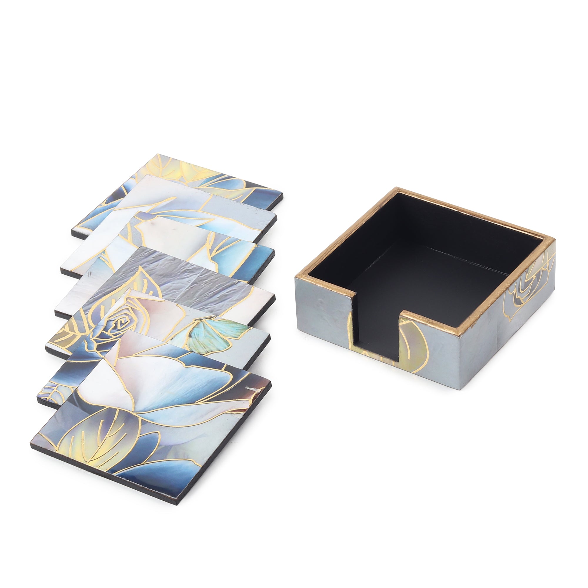 Azure Whisper Coaster Set of 4 M.M.I. OVERSEAS