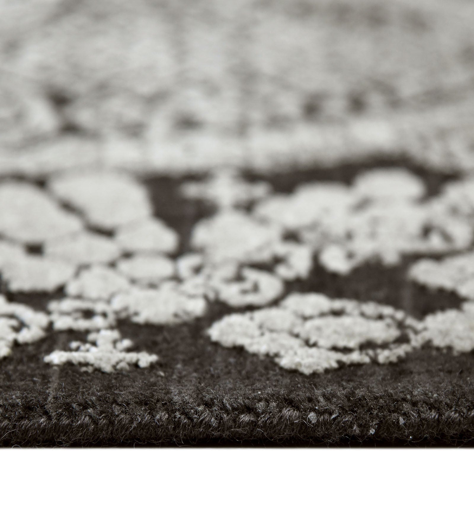 Euphoria Transitional Pattern Hand Knotted Rectangle Anti-Skid Designer Carpet, Prayer Rug For Office Cabins, Small Living Spaces - 2'X3'