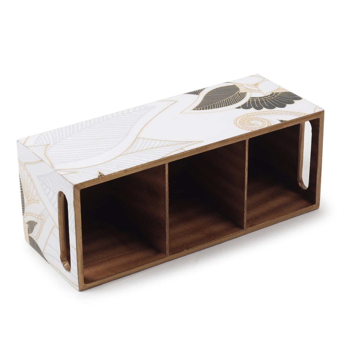 Ivory Noir Bloom Cutlery holder M.M.I. OVERSEAS