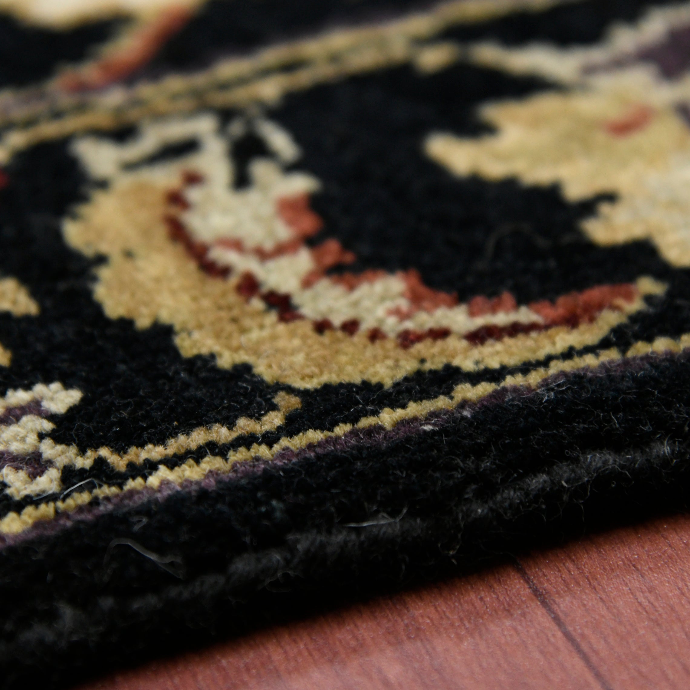 Luxor Classic Pattern Hand Knotted Rectangle Anti-Skid Designer Carpet, Prayer Rug For Office Cabins, Small Living Spaces - 2'X3'