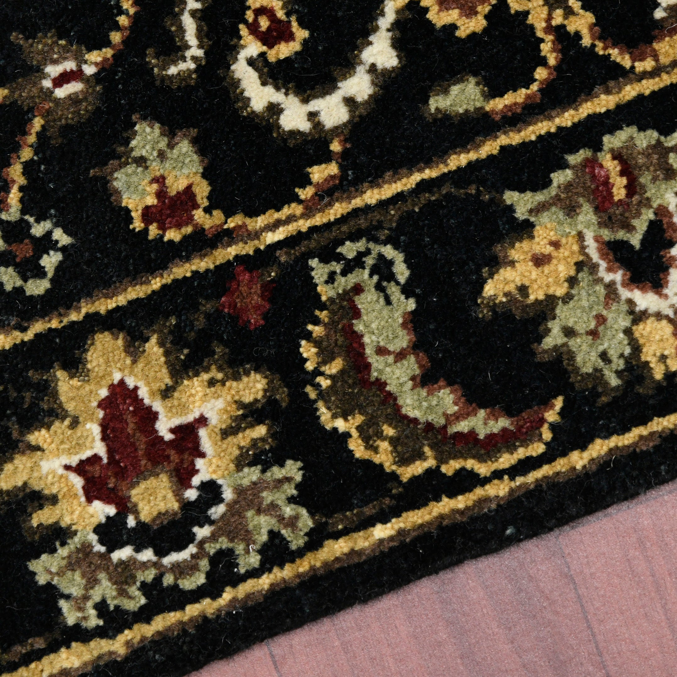 Luxor Classic Pattern Hand Knotted Rectangle Anti-Skid Designer Carpet, Prayer Rug For Office Cabins, Small Living Spaces - 2'X3'