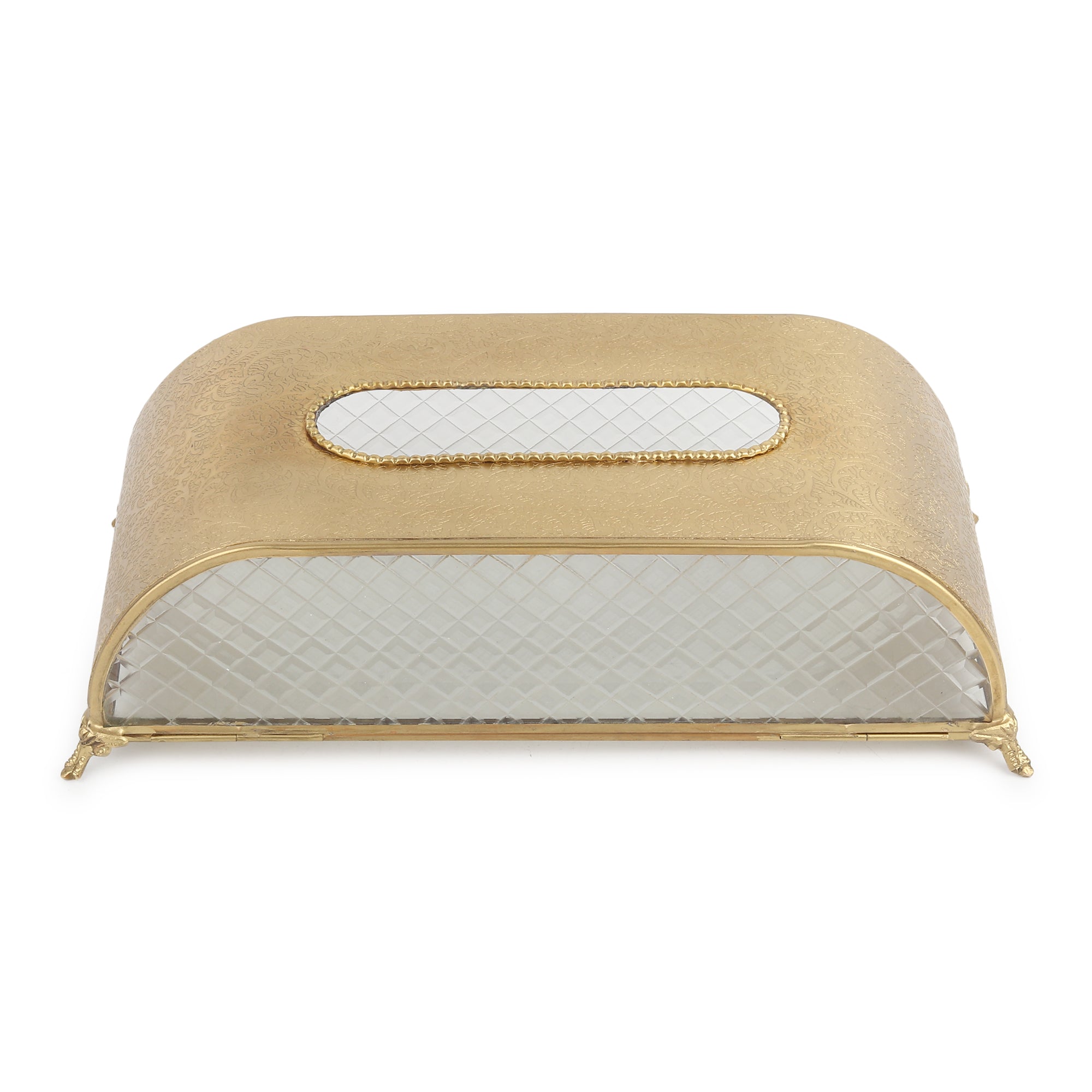 Sleek Slant Diamond Crystal Tissue Holder - OUCHCART