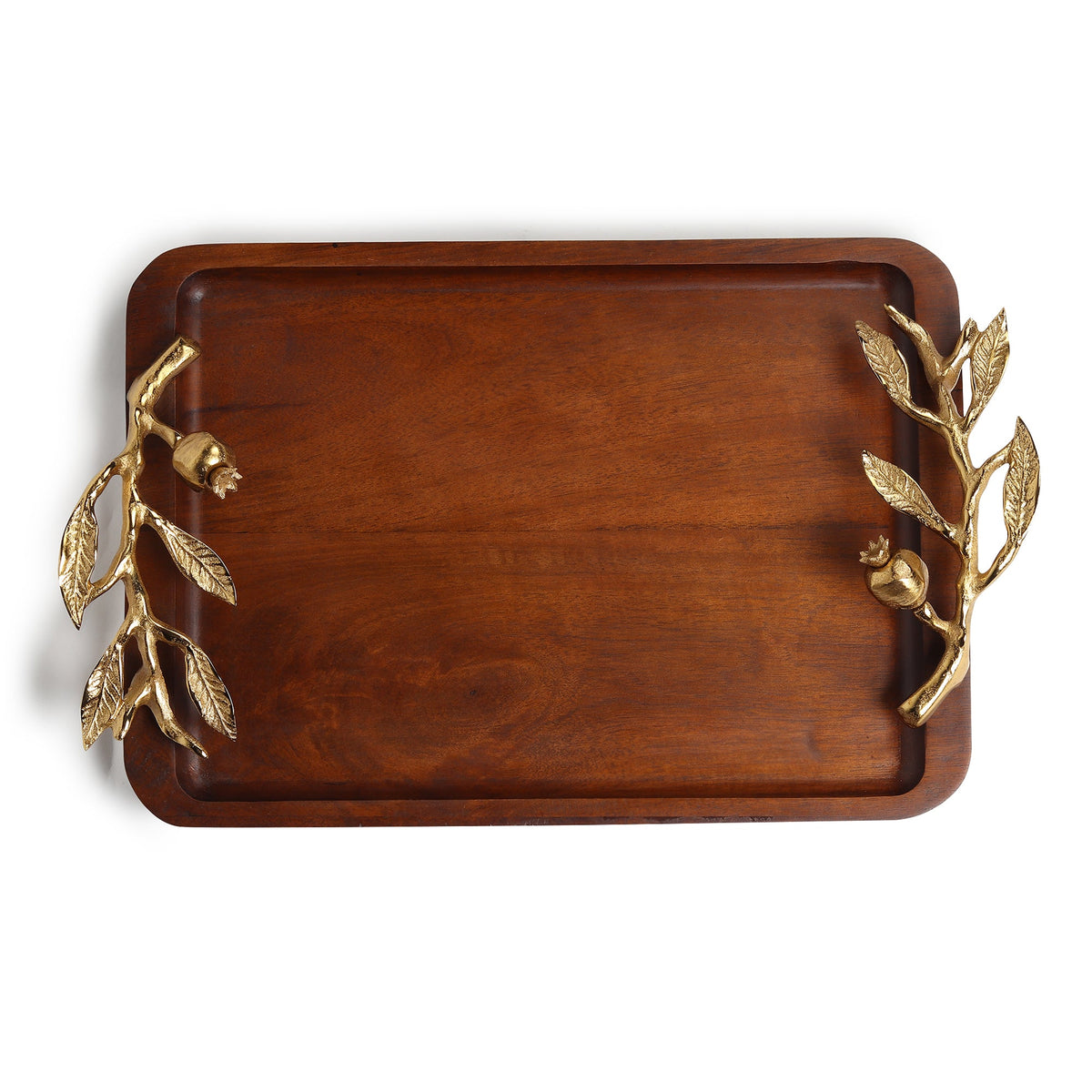 Pomegranate tray gold M.M.I. OVERSEAS