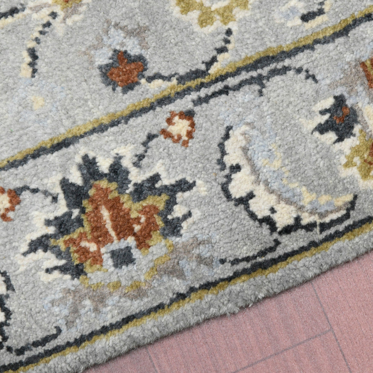 Luxor Classic Pattern Hand Knotted Rectangle Anti-Skid Designer Carpet, Prayer Rug For Office Cabins, Small Living Spaces - 2'X3' Saraswati Global