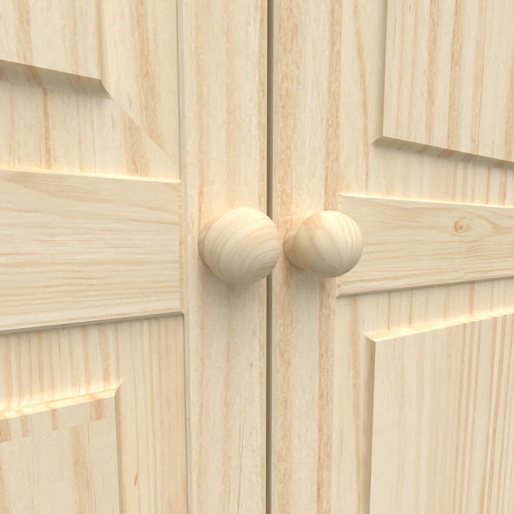 Jadian Freestanding Wardrobe Closet 1.0 4 Shelves 2 Drawers Modern Organization