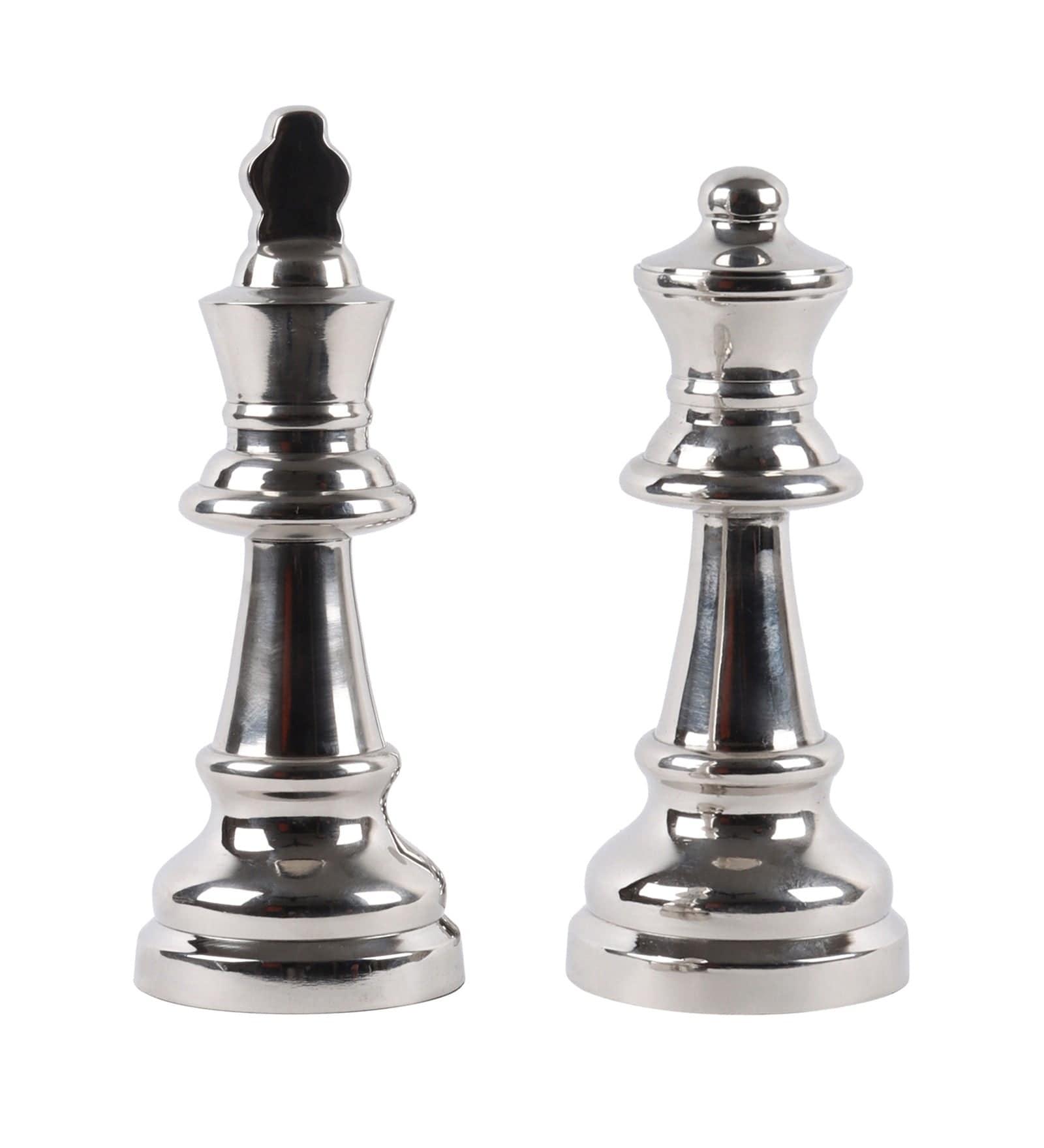 chess king queen nickel large - Ouch Cart