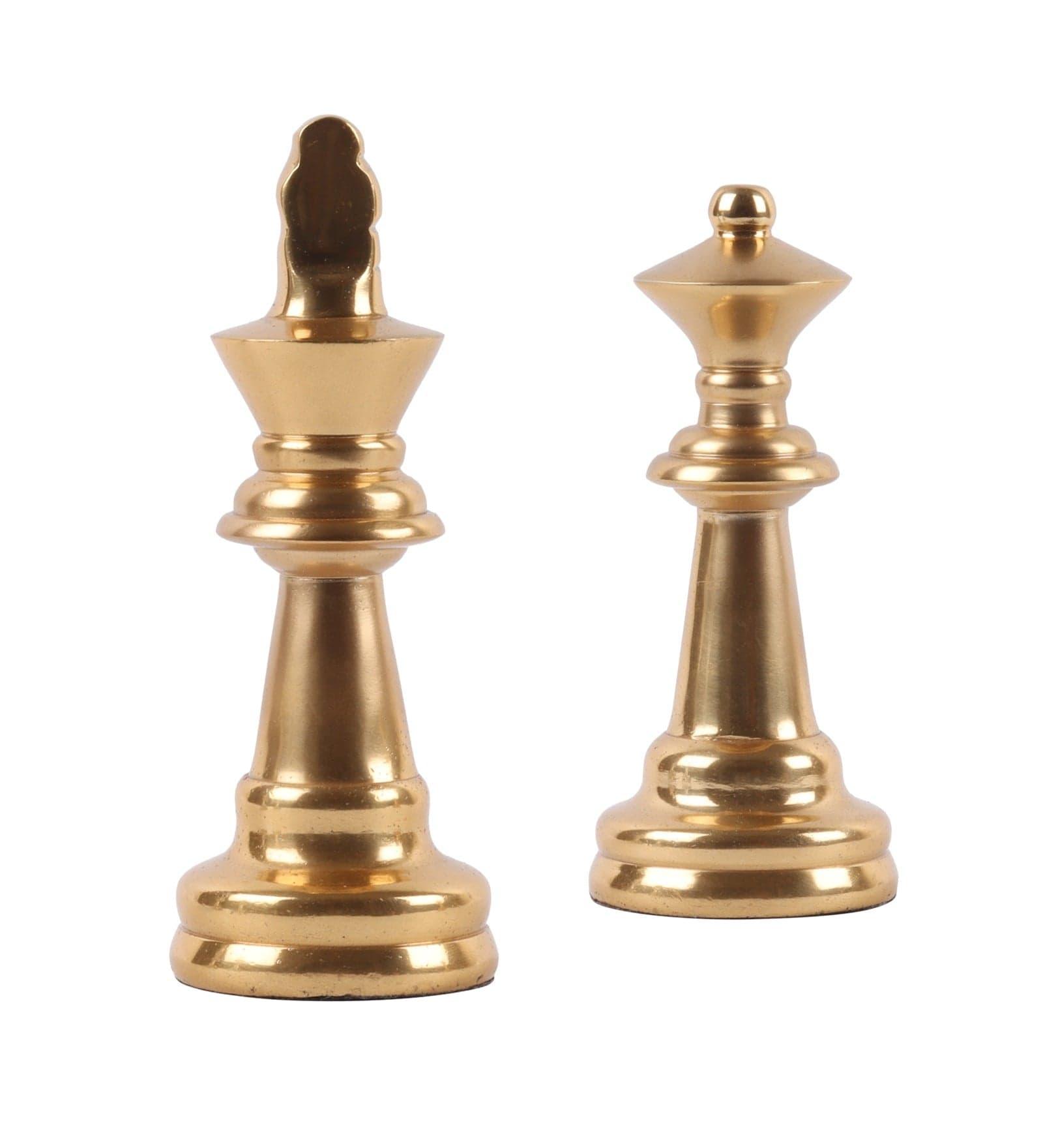 chess king queen gold small - Ouch Cart