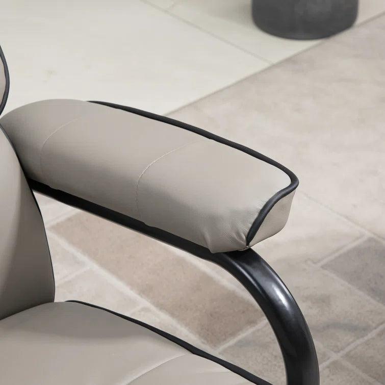 Wide Swivel Armchair and Ottoman - Ouch Cart