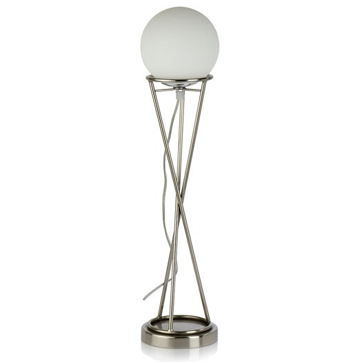 " Sybil's Orb" Silver by Décor de Maison silver table lamp in Pewter finish M.M.I. OVERSEAS