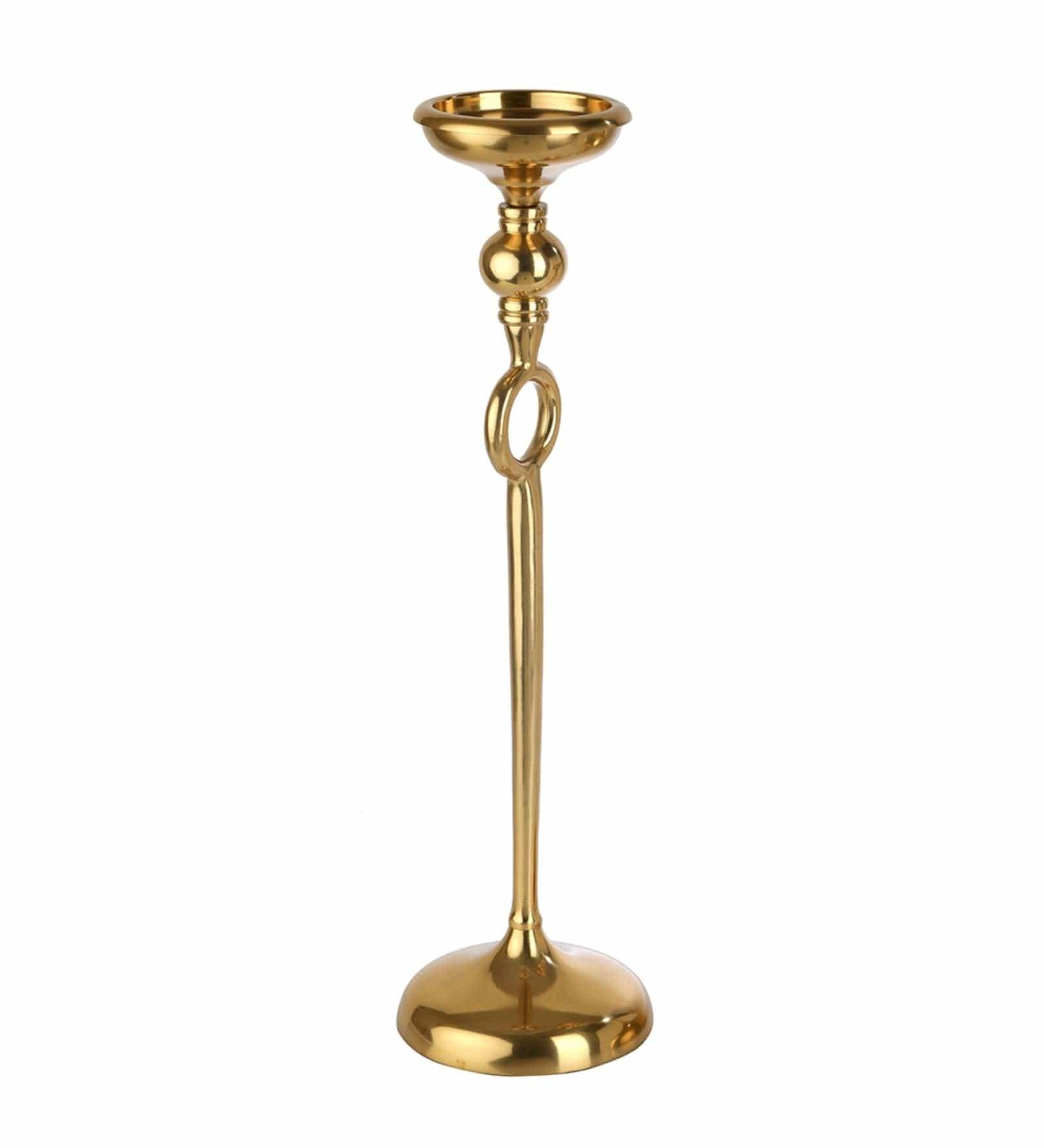 Ajna Gold Large Pillar Holder - Ouch Cart
