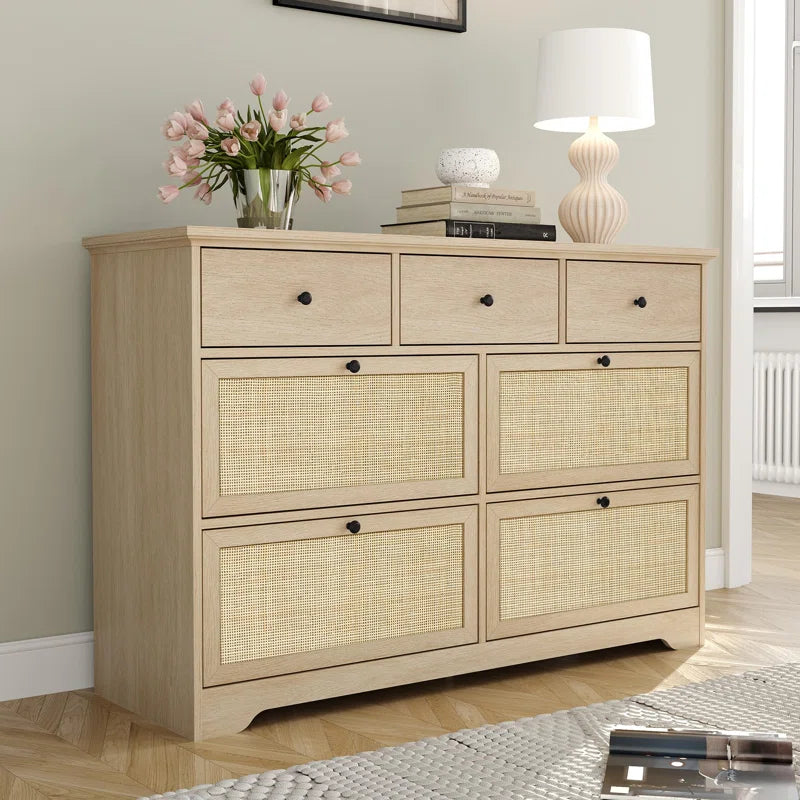 Elegant 7-Drawer Dresser with Ample Storage and Modern Design Ouch Cart