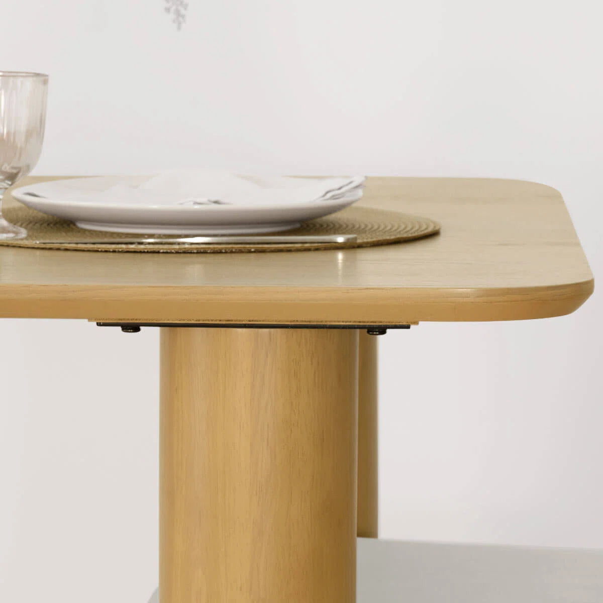 7 - Piece Solid Wood Dining Set OUCH CART