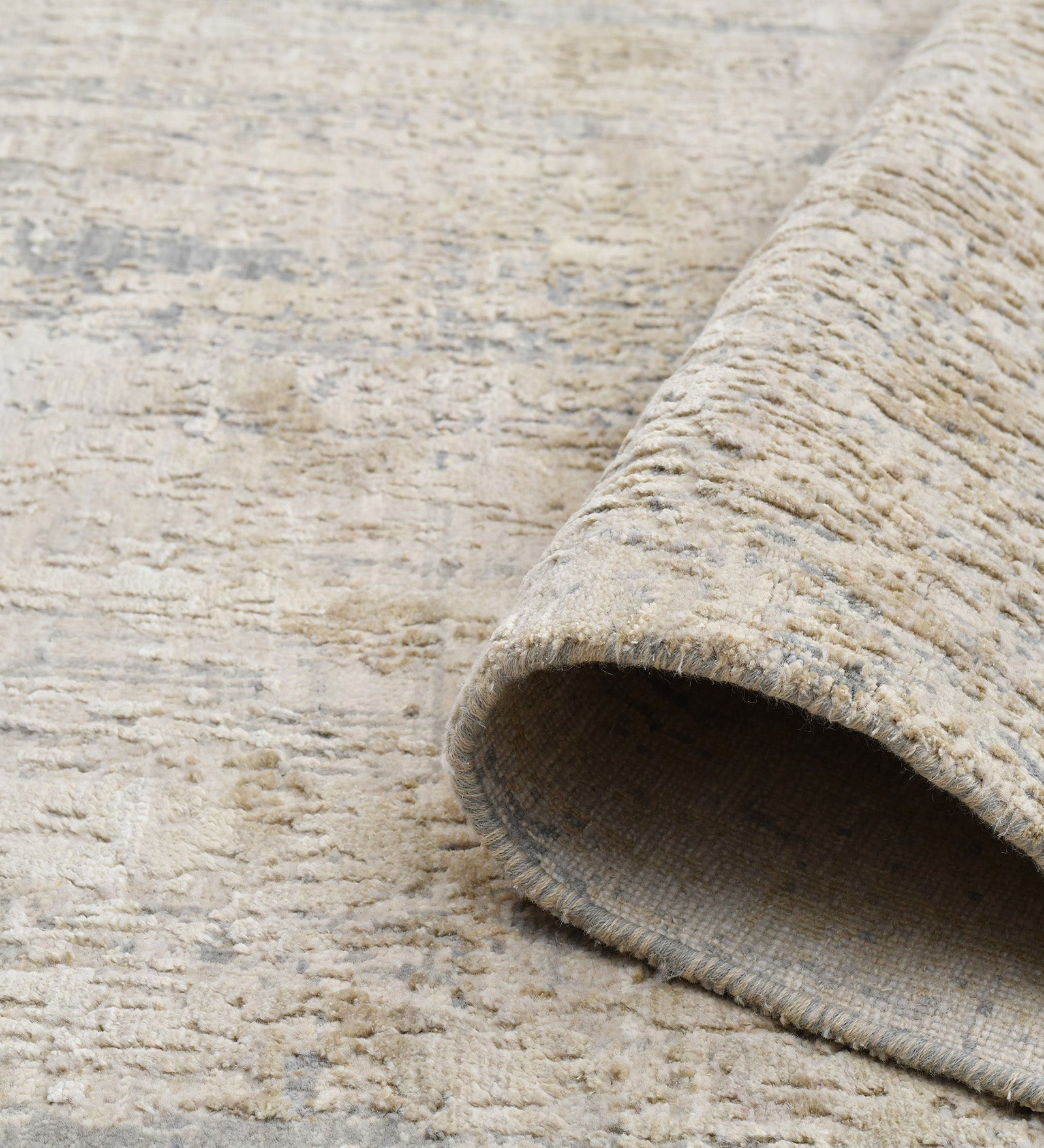 Zenith Modern Pattern Hand Knotted Rectangle Anti-Skid Designer Carpet, Prayer Rug For Office Cabins, Small Living Spaces - 2'X3'